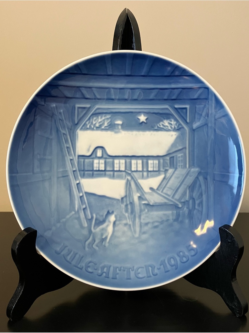 Vintage B&G Copenhagen Christmas Farmhouse Plate